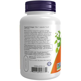 Foto 3 | Foto 3 | Suplemento Now Foods Maca (lepidium Meyenii) 750 Mg 90 Cápsulas - Venta Internacional.