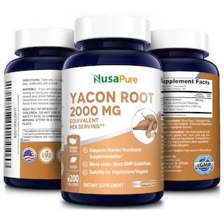 Foto 4 | Foto 4 | Suplemento De Extracto De Raíz De Yacón Nusapure 2000 Mg 200 Cápsulas - Venta Internacional.