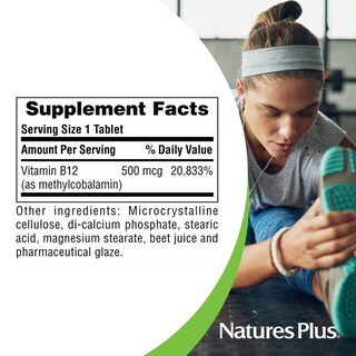 Foto 5 | Foto 5 | Suplemento Natures Plus De Vitamina B12 500 Mcg 90 Comprimidos - Venta Internacional.