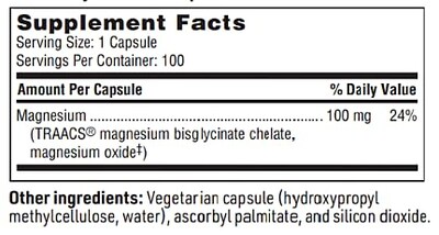 Foto 5 | Foto 5 | Suplemento Del Complejo De Glicinato De Magnesio De Klaire Labs, 100 Mg - Venta Internacional.