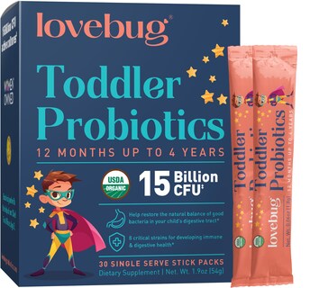 Foto 1 | Foto 1 | Probióticos Lovebug Tiny Tummies para Niños de 12 Meses a 4 Años 30 Paquetes - Venta Internacional