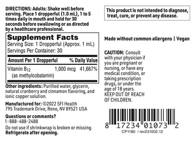 Foto 4 | Foto 4 | Suplemento de Vitamina B12 Klaire Labs B12 Liquid Drops 1 Mg - Venta Internacional