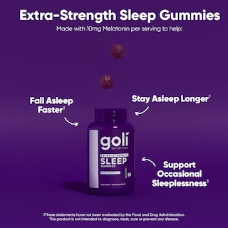 Foto 2 | Foto 2 | Suplemento Goli Extra Strength Sleep Gommy, 10 Mg De Melatonina, 50 Unidades - Venta Internacional.