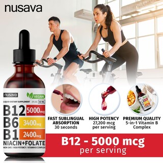 Foto 7 | Foto 7 | Suplemento Nusava de Vitamina B12 4 Piezas-Venta Internacional