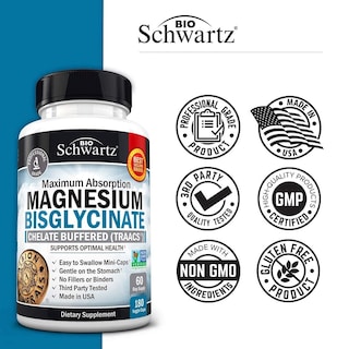Foto 6 | Foto 6 | Suplemento De Magnesio Bioschwartz Con Bisglicinato De Magnesio 180 Unidades - Venta Internacional.
