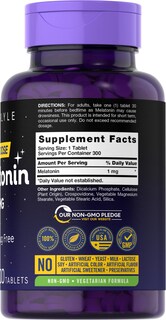 Foto 2 | Foto 2 | Suplemento Carlyle Melatonin 1 Mg 300 Comprimidos En Dosis Baja - Venta Internacional.