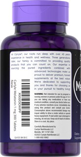 Foto 3 | Foto 3 | Suplemento Carlyle Melatonin 1 Mg 300 Comprimidos En Dosis Baja - Venta Internacional.