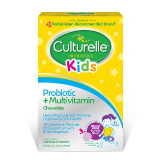 Foto 1 | Foto 1 | Suplemento Culturelle Kids Probiotic + Multivitamínico 30% Masticable - Venta Internacional.