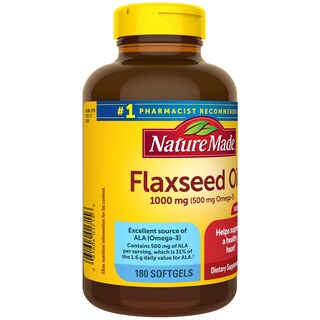Foto 7 | Foto 7 | Suplemento De Aceite De Linaza Hecho Por La Naturaleza, 1000 Mg De Omega-3, 180 Cápsulas Blandas - Venta Internacional.