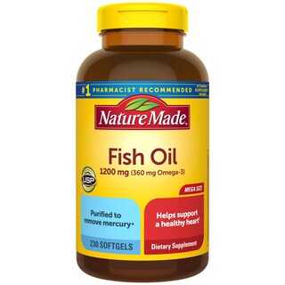 Foto 1 | Foto 1 | Suplemento De Aceite De Pescado Hecho En La Naturaleza, 1200 Mg De Omega 3, 230 Cápsulas Blandas - Venta Internacional.