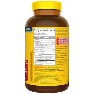 Foto 7 | Foto 7 | Suplemento De Aceite De Pescado Hecho En La Naturaleza, 1200 Mg De Omega 3, 230 Cápsulas Blandas - Venta Internacional.