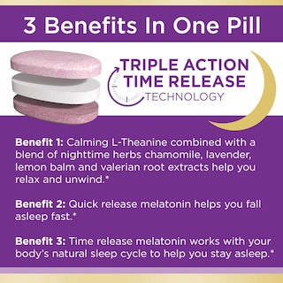 Foto 5 | Foto 5 | Suplemento Nature's Bounty Melatonin Sleep3 10 Mg 30 Comprimidos - Venta Internacional.