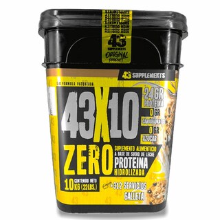 Foto 1 | Foto 1 | Proteína Zero Hidrolizada 43 Supplements 10 Kg Galleta