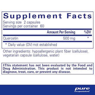 Foto 2 | Foto 2 | Suplemento De Quercetina De Pure Encapsulations, 500 Mg, 120 Cápsulas - Venta Internacional.