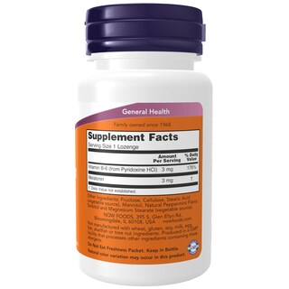 Foto 2 | Foto 2 | Supplements Now Foods Melatonina, 3 Mg, 180 Pastillas Masticables - Venta Internacional.