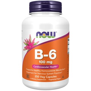 Foto 1 | Foto 1 | Suplemento Now De Vitamina B-6 (piridoxina Hcl) 100 Mg 250 Cápsulas - Venta Internacional.