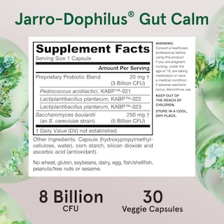 Foto 6 | Foto 6 | Suplemento Jarro-dophilus Gut Calm 8b Cfu De Jarrow Formulas - Venta Internacional.