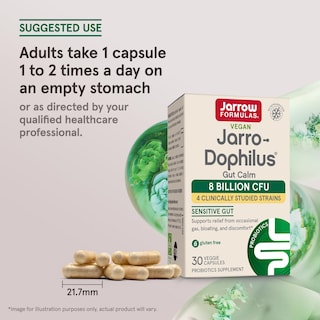 Foto 7 | Foto 7 | Suplemento Jarro-dophilus Gut Calm 8b Cfu De Jarrow Formulas - Venta Internacional.
