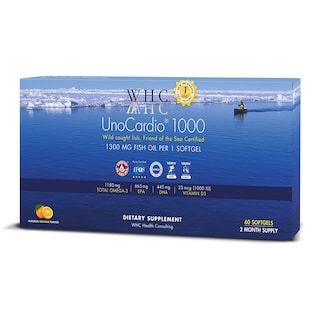 Foto 1 | Foto 1 | Suplemento Whc Unocardio 1000 De Aceite De Pescado 1300 Mg De Omega-3 60 Cápsulas Blandas - Venta Internacional.