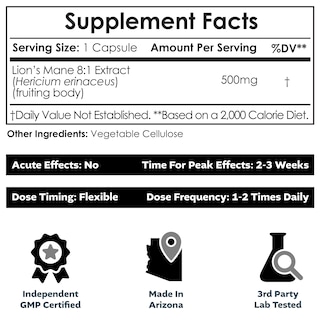 Foto 2 | Foto 2 | Suplemento Nootropics Depot Lions Mane Mushroom 500 Mg 60 Cápsulas - Venta Internacional.