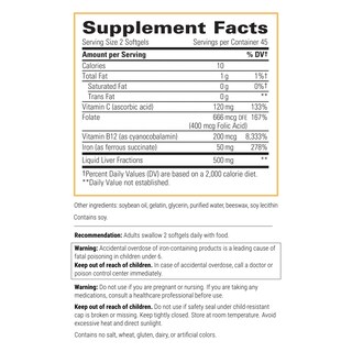 Foto 2 | Foto 2 | Complemento Integrative Therapeutics Iron Complex 50 Mg 90 Cápsulas Blandas - Venta Internacional.