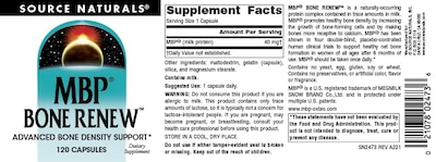 Foto 4 | Foto 4 | Suplemento Source Naturals Mbp Bone Renew 120 Cápsulas - Venta Internacional.