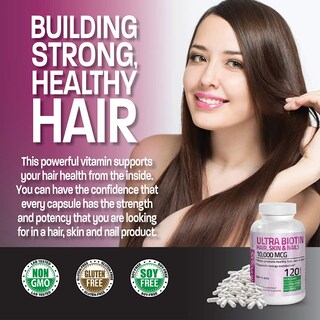 Foto 4 | Foto 4 | Suplemento Bronson Ultra Biotin De 10,000 Mcg Para Cabello, Piel Y Uñas - Venta Internacional.