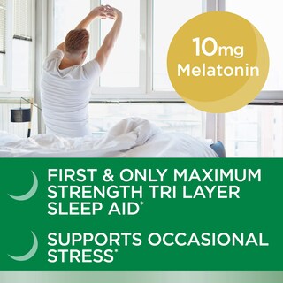 Foto 3 | Foto 3 | Melatonina Sleep Aid Nature's Bounty Stress Support, 10 Mg, 56 Unidades - Venta Internacional.