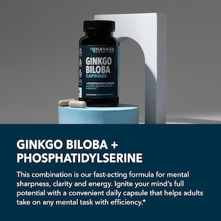 Foto 4 | Foto 4 | Suplemento Havasu Nutrition Ginkgo Biloba 120 Mg Con Fosfatidilserina 60 Cápsulas - Venta Internacional.