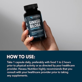 Foto 6 | Foto 6 | Suplemento Havasu Nutrition Ginkgo Biloba 120 Mg Con Fosfatidilserina 60 Cápsulas - Venta Internacional.