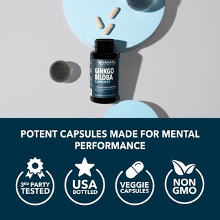 Foto 7 | Foto 7 | Suplemento Havasu Nutrition Ginkgo Biloba 120 Mg Con Fosfatidilserina 60 Cápsulas - Venta Internacional.