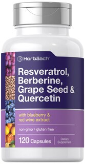 Foto 1 | Foto 1 | Suplemento Horbäach, Resveratrol, Berberina, Semillas De Uva, 120 Cápsulas - Venta Internacional.