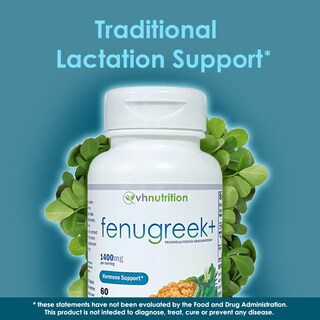Foto 3 | Foto 3 | Suplemento Vh Nutrition Fenugreek+ 1400 Mg Para Lactancia, 60 Cápsulas - Venta Internacional.