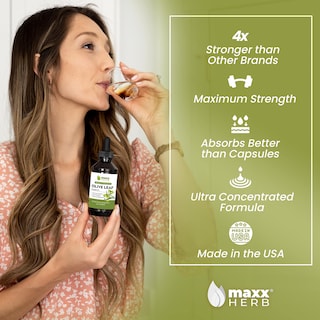 Foto 2 | Foto 2 | Extracto De Hoja De Olivo Maxx Herb Max Strength, Botella De 120 Ml - Venta Internacional.