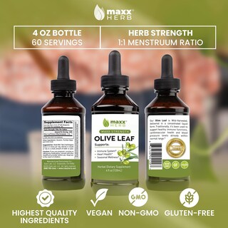 Foto 5 | Foto 5 | Extracto De Hoja De Olivo Maxx Herb Max Strength, Botella De 120 Ml - Venta Internacional.