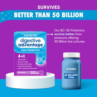 Foto 3 | Foto 3 | Probiotic Digestive Advantage Digestive Health, Cápsulas De 30 Unidades - Venta Internacional.
