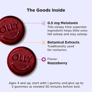Foto 2 | Foto 2 | Gominolas Para Dormir Olly Kids, 0,5 Mg De Melatonina Con L Teanina, 70 Unidades - Venta Internacional.