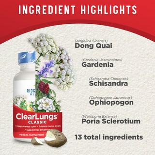 Foto 4 | Foto 4 | Suplemento Ridgecrest Herbals Clearlungs Classic 120 Cápsulas - Venta Internacional.