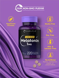 Foto 5 | Foto 5 | Melatonina Carlyle 1 Mg 220 Comprimidos De Disolución Rápida - Venta Internacional.
