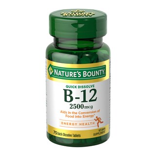 Foto 1 | Foto 1 | Suplemento De Vitamina B12 De Nature's Bounty, 2500 Mcg, 75 Tabletas - Venta Internacional.