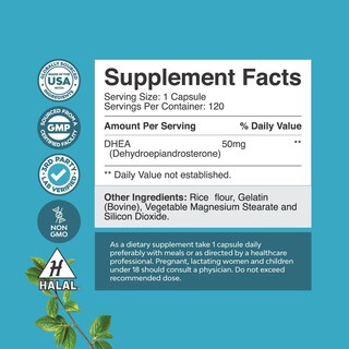 Foto 2 | Foto 2 | Suplemento Natures Craft Dhea 50 Mg Para Hombres Y Mujeres - Venta Internacional.