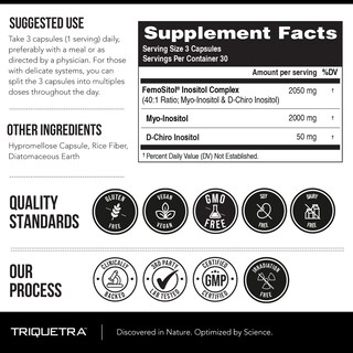 Foto 6 | Foto 6 | Suplemento Triquetra Health Con Inositol, Mioinositol Y D-chiro - Venta Internacional.