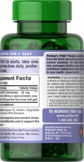 Foto 2 | Foto 2 | Suplemento De Extracto De Aloe Vera De Puritan's Pride 25 Mg X 200 Cápsulas Blandas - Venta Internacional.