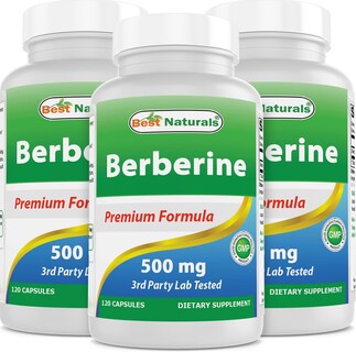 Foto 1 | Foto 1 | Suplemento Best Naturals Berberine 500 Mg 120 Cápsulas X 3 - Venta Internacional.