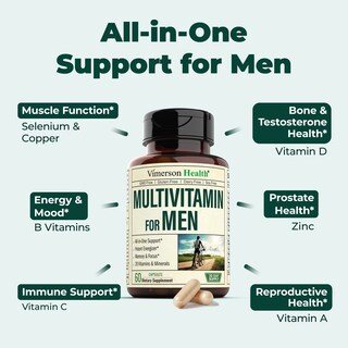 Foto 5 | Foto 5 | Suplemento Multivitamínico Vimerson Health Para Hombres Con Minerales - Venta Internacional.