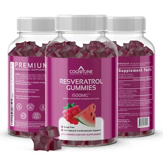 Foto 1 | Foto 1 | Suplemento Cognitune, Gomitas De Resveratrol, 1500 Mg, Sin Azúcar - Venta Internacional.