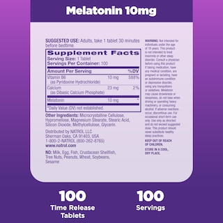 Foto 5 | Foto 5 | Suplemento Natrol Advanced Sleep Melatonin 10 Mg 100 Comprimidos - Venta Internacional.
