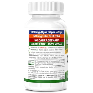 Foto 3 | Foto 3 | Suplemento Deva Vegan Omega-3 Dha Epa 500 Mg 60 Cápsulas Blandas X2 - Venta Internacional.