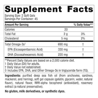 Foto 2 | Foto 2 | Suplemento De Aceite De Pescado Omega-3 De Nordic Naturals, 690 Mg, 90 Cápsulas Blandas - Venta Internacional.