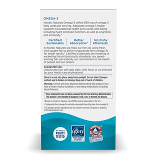 Foto 3 | Foto 3 | Suplemento De Aceite De Pescado Omega-3 De Nordic Naturals, 690 Mg, 90 Cápsulas Blandas - Venta Internacional.